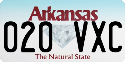 AR license plate 020VXC