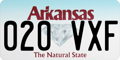 AR license plate 020VXF