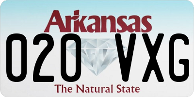 AR license plate 020VXG