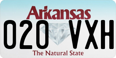 AR license plate 020VXH