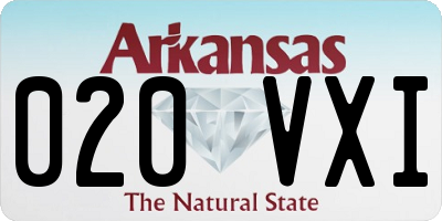 AR license plate 020VXI