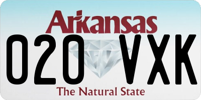 AR license plate 020VXK