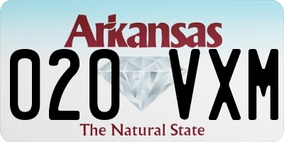 AR license plate 020VXM