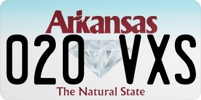 AR license plate 020VXS