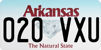 AR license plate 020VXU