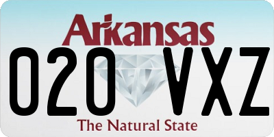 AR license plate 020VXZ