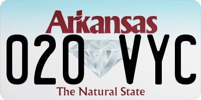 AR license plate 020VYC