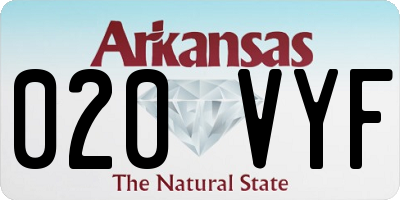 AR license plate 020VYF