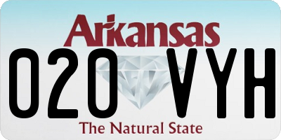 AR license plate 020VYH