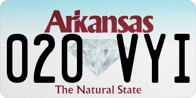 AR license plate 020VYI