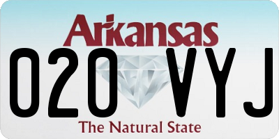 AR license plate 020VYJ