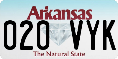 AR license plate 020VYK