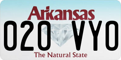 AR license plate 020VYO