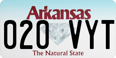 AR license plate 020VYT