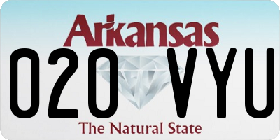 AR license plate 020VYU