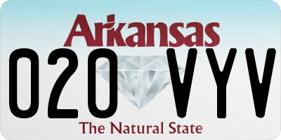 AR license plate 020VYV