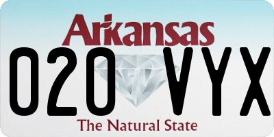 AR license plate 020VYX