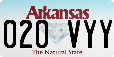 AR license plate 020VYY