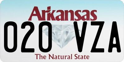 AR license plate 020VZA