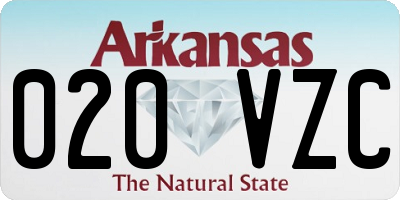 AR license plate 020VZC