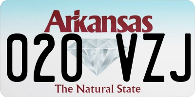 AR license plate 020VZJ