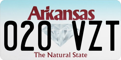 AR license plate 020VZT