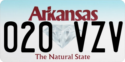 AR license plate 020VZV