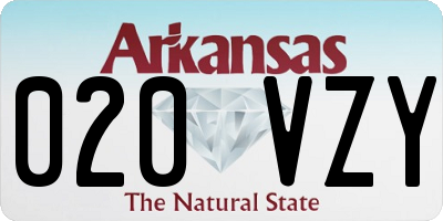 AR license plate 020VZY