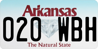 AR license plate 020WBH