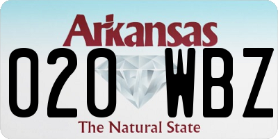 AR license plate 020WBZ