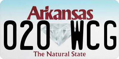 AR license plate 020WCG