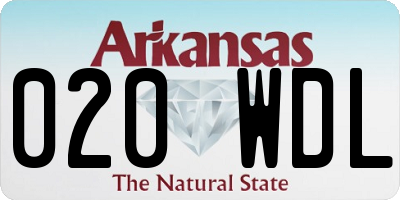 AR license plate 020WDL