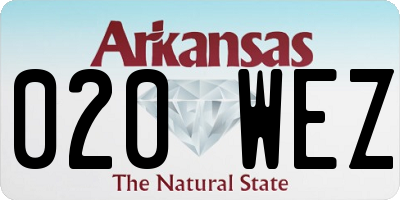 AR license plate 020WEZ