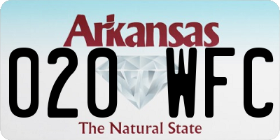 AR license plate 020WFC
