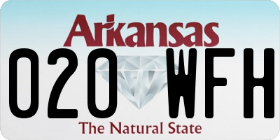 AR license plate 020WFH