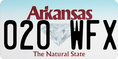 AR license plate 020WFX