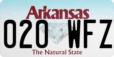 AR license plate 020WFZ