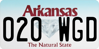 AR license plate 020WGD