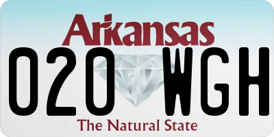 AR license plate 020WGH