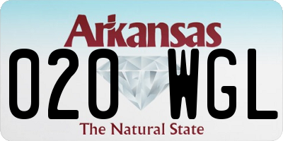 AR license plate 020WGL
