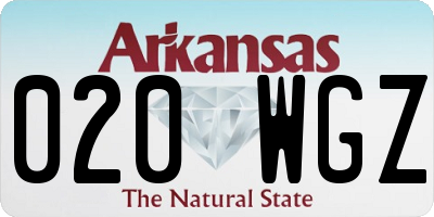 AR license plate 020WGZ