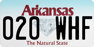 AR license plate 020WHF