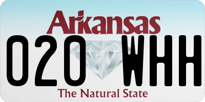 AR license plate 020WHH