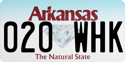 AR license plate 020WHK