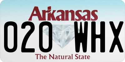 AR license plate 020WHX
