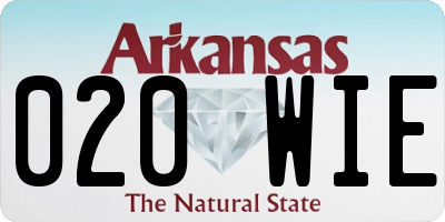 AR license plate 020WIE