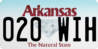 AR license plate 020WIH