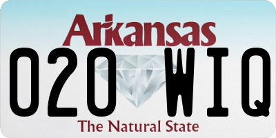 AR license plate 020WIQ