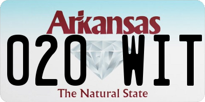 AR license plate 020WIT
