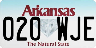AR license plate 020WJE